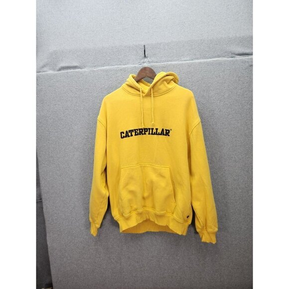 Caterpillar Yellow Hoodie XL Cotton/Polyester Blend - Picture 1 of 4